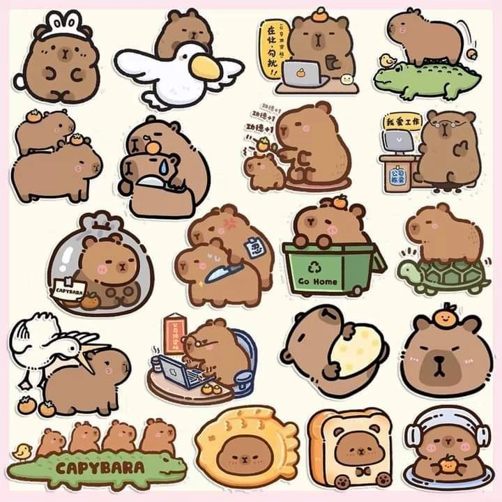Ảnh cute ảnh capybara cute chibi đốn tim nhẹ