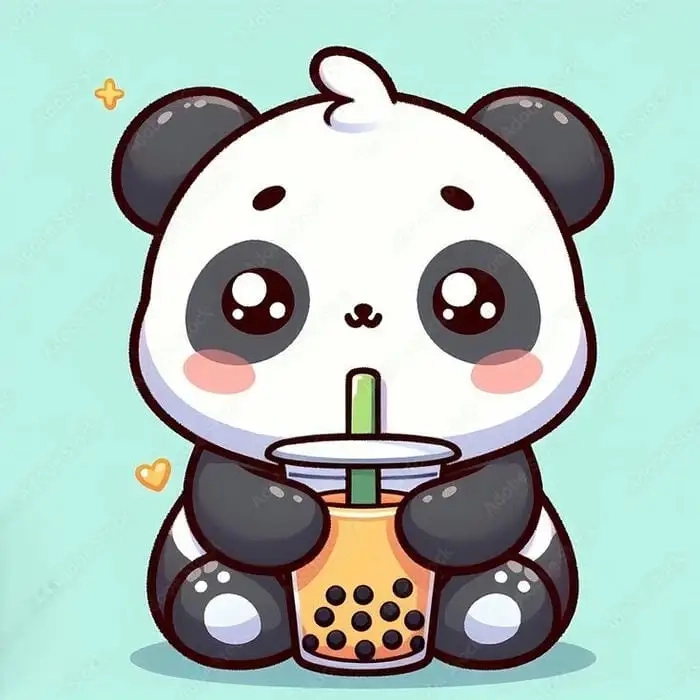 Ảnh gấu trúc cute chibi siêu mê hoặc lòng