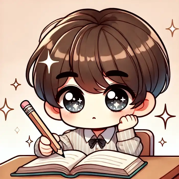 Anime nam chibi cute kết hợp nét mềm mại nam tính