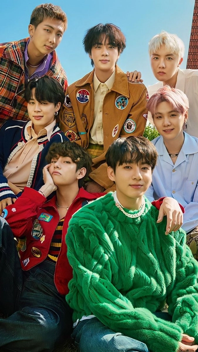 BTS hình nền điện thoại cute dễ thương rụng tim