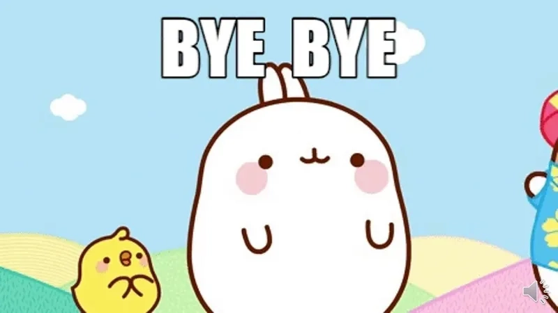 Bye meme đơn giản nhưng đầy cảm xúc