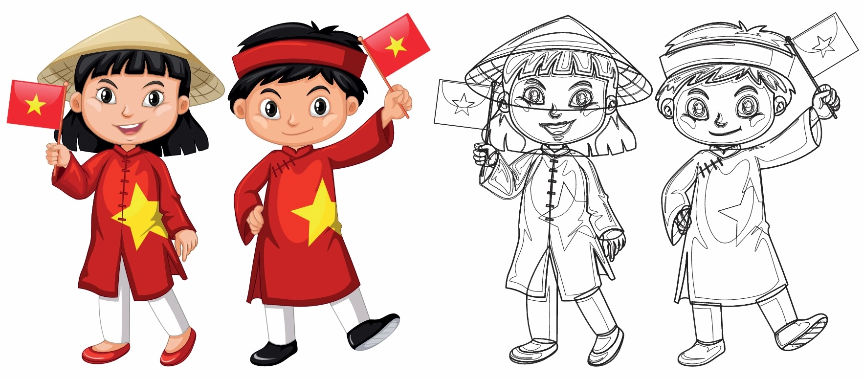 Chibi Áo Dài Việt Nam: Vẻ Đẹp Dễ Thương Trên Trang Phục Truyền Thống