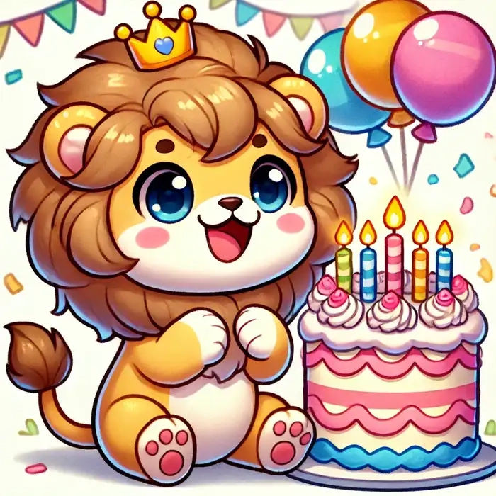 Chibi cung sư tử cho fan hoàng đạo