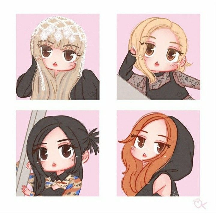 Hình ảnh chibi Blackpink siêu đáng yêu