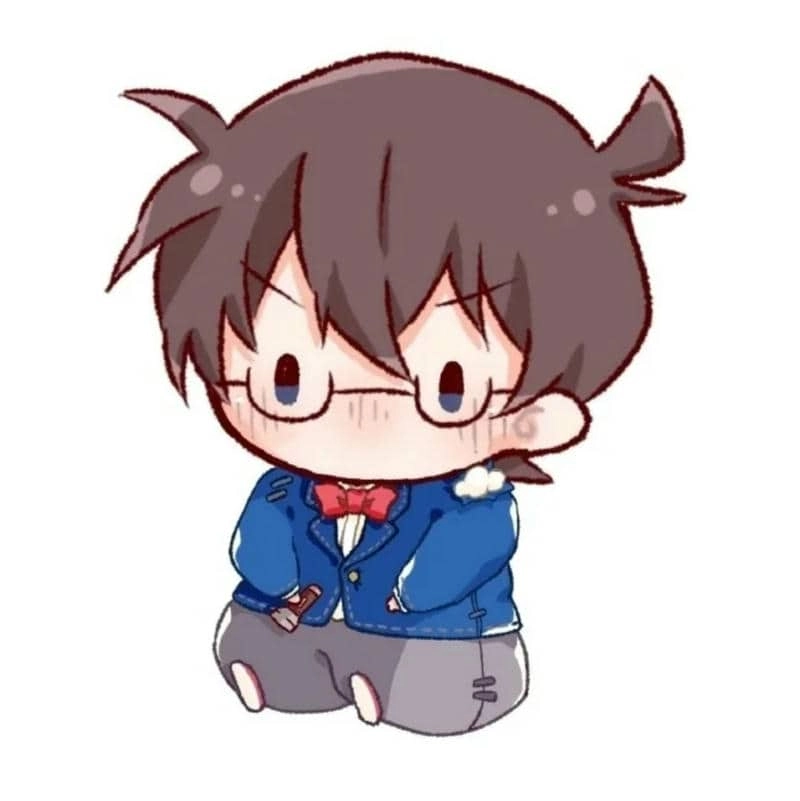 Hình ảnh Conan chibi cute siêu dễ thương