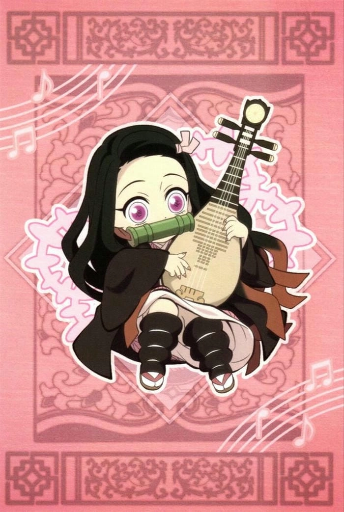 Hình ảnh Nezuko chibi cute, đáng yêu