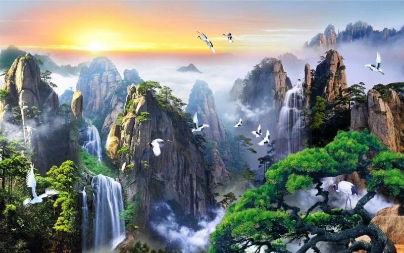  Hình nền anime phong cảnh tạo ra không gian sống động và đầy màu sắc