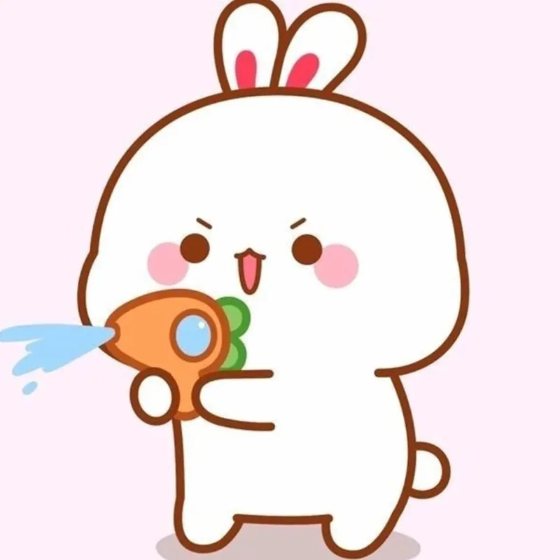 Hình thỏ con cute bé xíu cực dễ thương