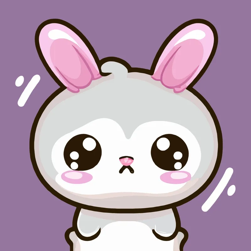 Hình thỏ cute đôi mắt long lanh đáng yêu
