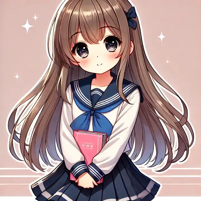 Học sinh chibi png chất lượng cao rõ nét siêu xinh