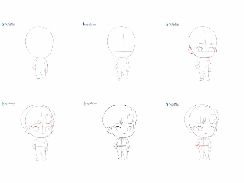 Hướng dẫn cách vẽ chibi nam chi tiết từ A-Z cho người mới bắt đầu