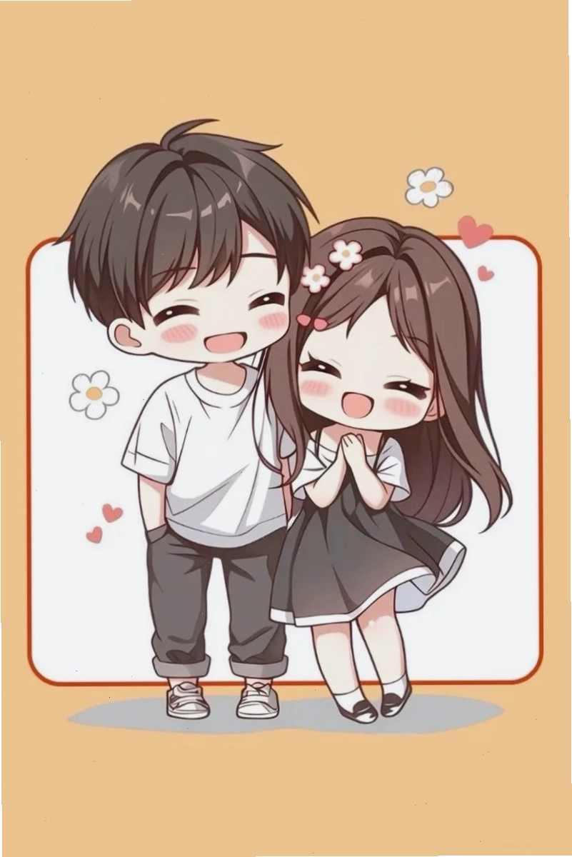 Khám phá bộ hình chibi cặp đôi dễ thương đáng yêu
