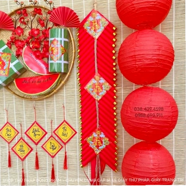Mô hình pháo Tết trang trí