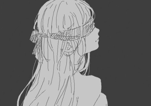 Tải Ảnh Sad Girl Anime Đen Trắng Đầy Cảm Xúc Cho Avatar